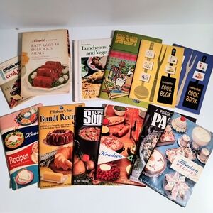 Vintage Bundle of 60s Cookbooks Knudsen Metropolitan Pillsbury Campbell and More